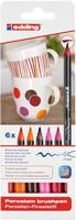 Edding porselein-penseelstift e-4200 warm set van 6 - thumbnail