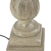 QAZQA Landelijke tafellamp zonder kap vintage grijs hout - Hyssop - thumbnail