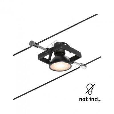 Paulmann 12V-kabelsysteem lamp GU5.3 Zwart (mat), Chroom