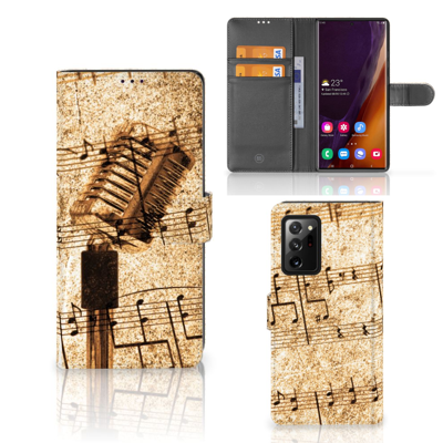 Samsung Galaxy Note20 Ultra Telefoonhoesje met foto Bladmuziek Samsung Galaxy Note20 Ultra Telefoonhoesje met foto Bladmuziek