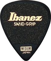 Ibanez PPA14MSGBK Grip Wizard Series Sand Grip plectrumset 6-pack teardrop zwart medium - thumbnail