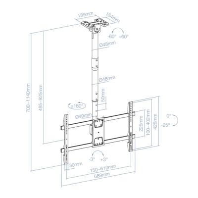 Hoed TooQ LPCE1186TSLI-B Zwart (1 Stuks)