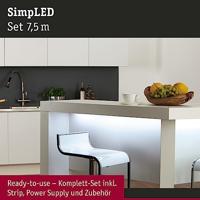 Paulmann SimpLED 78976 LED-strip complete set Met connector (male) 12 V 7.5 m Daglichtwit 1 stuk(s) - thumbnail