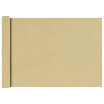 VidaXL Balkonscherm oxford textiel 75x600 cm beige