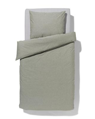 HEMA Dekbedovertrek 140x200/220cm chambray groen (groen)