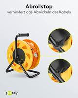 Goobay patchkabel rj-45 aansluiting s/ftp, m. cat.7a ruwe kabel (oranje, 50 m) - thumbnail