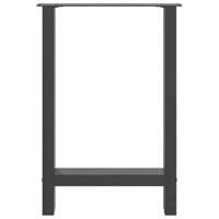 Salontafelpoten 2 st 50x(72-73) cm staal antraciet - thumbnail