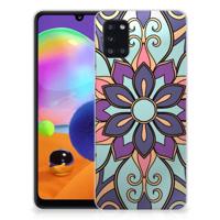 Samsung Galaxy A31 | TPU Case | Purple Flower - thumbnail