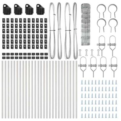 Weidehekwerk Zilver 50 x 0.8 m Gegalvaniseerd staal