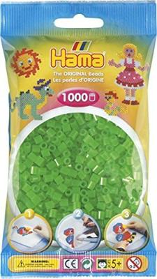 Hama strijkkralen 1000 stuks groen neon