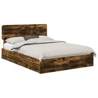 Bedframe met lade met hoofdeinde met opslag Bewerkt hout - thumbnail