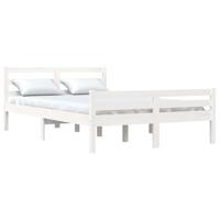 Bedframe massief hout wit 140x200 cm - thumbnail