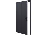 Trendhout Plaatdeur enkel XL - linksdraaiend - 120x211,5 cm + kozijn 133,4x218,9 cm - zwart (incl. hang en sluitwerk)- - Hout- Trendhout - thumbnail