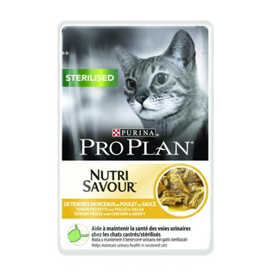 Pro Plan Sterilised Nutrisavour met kip natvoer kat (10 x 85 g) 20 x 85 g