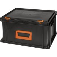 Alutec 139220110188 Kunststofbox Magnus PC 20 (b x h x d) 400 x 233 x 300 mm Zwart, Oranje 1 stuk(s) - thumbnail