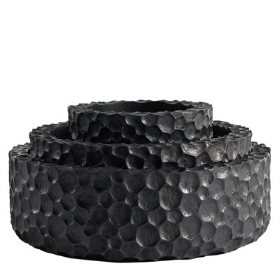 Ethnicraft Schaal 'Chopped' Mahoniehout, Set van 3 stuks Ethnicraft Schaal 'Chopped' Mahoniehout, Set van 3 stuks