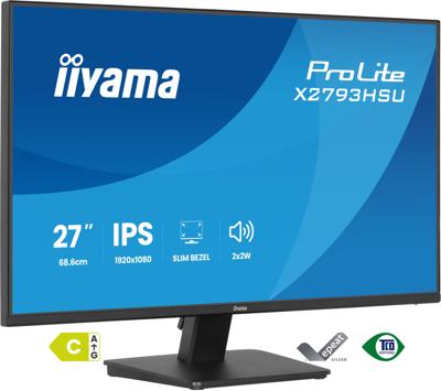 Iiyama ProLite LED-monitor Energielabel C (A - G) 68.6 cm (27 inch) 1920 x 1080 Pixel 16:9 1 ms IPS LED