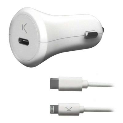 USB-Oplader voor Auto's KSIX Apple-compatible 18W USB-Oplader voor Auto's KSIX Apple-compatible 18W