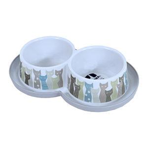 Moderna Kattenvoerbak - Dubbel - Maasai