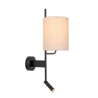 Lucide MAGIC - Wandlamp - 1xE27 - Met USB oplaadpunt - Zwart - thumbnail