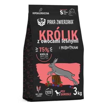 PAKA ZWIERZAKA Rabbit with forest fruits S - droog hondenvoer - 3kg