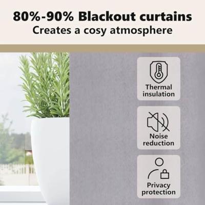 VidaXL Zwart-out gordijnen met ringen 2 pcs metaalgrijs 225 x 140 cm