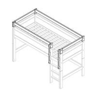 Lifetime beschermrek / lange zijde opening / rechte trap - thumbnail