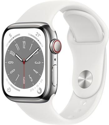 Apple Watch Series 8 41mm Cellular Stainless Steel (Simlockvrij) / SV