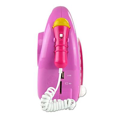 X4 Tech Bobby Joey CD-speler voor kinderen CD, SD, USB Incl. microfoon Pink