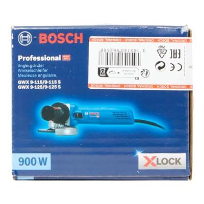 Bosch Blauw GWX 9-125 S X-Lock Haakse slijper - 900W - 125mm - variabel - 06017B2000