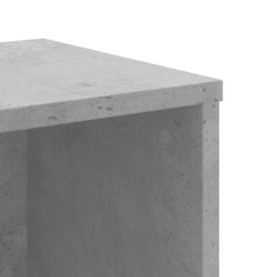 Boekenkast 50x25x105 cm bewerkt hout betongrijs