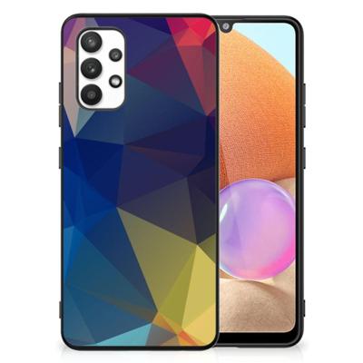 Samsung Galaxy A32 4G | A32 5G Enterprise Editie Backcover Polygon Dark Samsung Galaxy A32 4G | A32 5G Enterprise Editie Backcover Polygon Dark