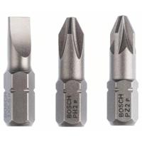 Bosch Accessoires 3-delige bitset Extra Hard (assorti) S 1,0x5,5; PH2; PZ2; 25 mm 3st - 2607001766 - thumbnail