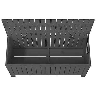 Tuinbox 108x42,5x54 cm massief grenenhout grijs