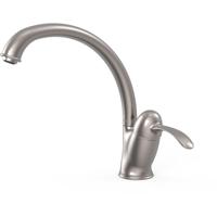 Keukenkraan Tres Clasic | Opbouw | 360° Draaibaar | Mengkraan | 1-hendel | Rond | RVS look - thumbnail