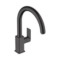 Hansgrohe Keukenmengkraan Vernis Shape M35 Eengreeps Met Draaibare Uitloop Mat Zwart - thumbnail