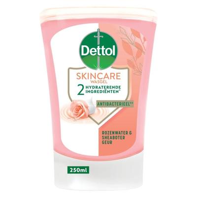 Dettol no touch handzeep Nourish, rozenwater en sheaboter, navulling van 250 ml