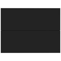 Nachtkastjes 2 st 40x30x30 cm spaanplaat zwart - thumbnail