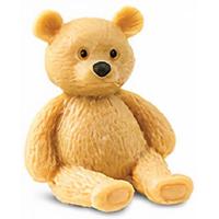 Safari speelfiguur teddybeer junior 2,5 x 2 cm bruin 192 stuks - thumbnail