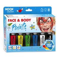 Haza Witbaard face & body paint schminkset primaire kleuren - thumbnail