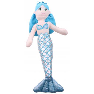 LG Imports knuffelzeemeermin 39 cm blauw