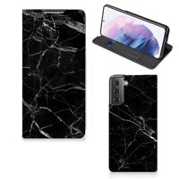 Samsung Galaxy S21 Plus | Standcase | Marmer Zwart - Origineel Cadeau Vader - thumbnail