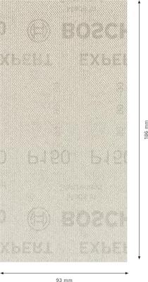 Bosch Accessories EXPERT M480 2608900755 Schuurnet voor vlakschuurmachine Ongeperforeerd Korrelgrootte (num) 150 (l x b) 186 mm x 93 mm 50 stuk(s)