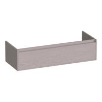 Brauer Hope - Onderkast - 120 cm - met 1 Softclose Lades Greeploos en 2 Sifon Uitsparingen Timber Greige - thumbnail