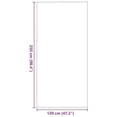 VidaXL Deurmat rood en zwart 120 x 250 cm polypropyleen en vinyl