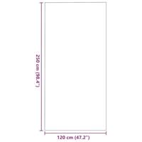 Deurmat Rood en Zwart 120 x 250 cm Polypropyleen en vinyl - thumbnail