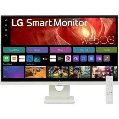 LG 27U731SA-W MyView-monitor, 68,6 cm (27 inch), IPS-paneel, (3840 x 2160), 60 Hz, 5 ms (GtG), WebOS 24, DCI-P3 90%, kantelinstelling (horizontale as), wit