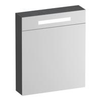 Brauer Promise Deluxe Spiegelkast - 60 cm - met Verlichting - 1 Linksdraaiende Dubbelzijdige Spiegeldeur - Timber Grey - thumbnail