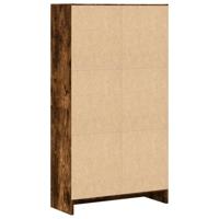 Boekenkast 60x24x109 cm bewerkt hout gerookt eikenkleurig - thumbnail