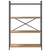 Boekenkast artisanaal eikenkleurig 80 x 30 x 118 cm - thumbnail